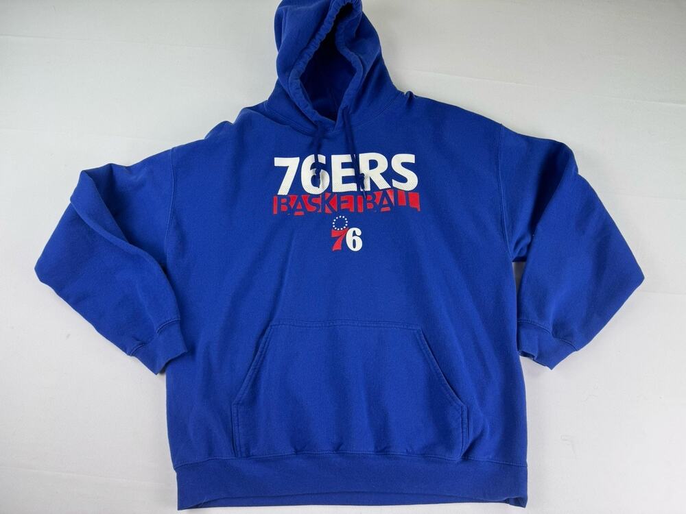 Philadelphia 76ers NBA Blue Pullover Hoodie Adult XL